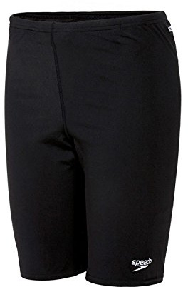 Speedo Boys Endurance+ Jammer Swimming Trunks | Training | Chlorine Resistant | Quick Drying | Stretch Fabric | Comfort Fit, Black, 11-12