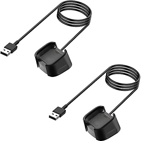AWINNER Charger Compatible with Fitbit Versa 2,Replacement USB Charging Cable Dock Stand for Versa 2 Health & Fitness Smartwatch, 3Ft Sturdy Power Cord