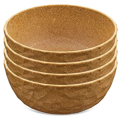 Koziol Schale 700 ml 4er-Set CLUB BOWL Müslischale Salatschüssel Dessertschale Natur
