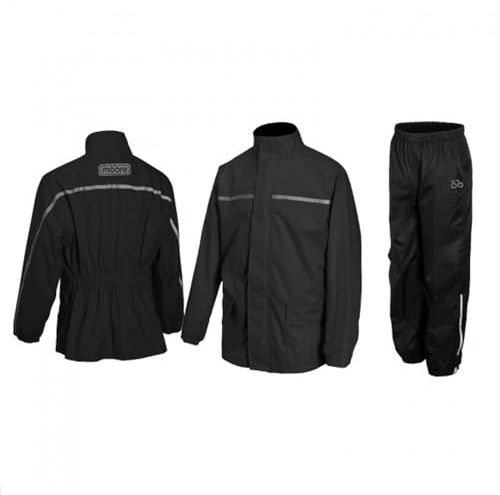 Moore I Traje de Lluvia Rain Twill Negro – Impermeable 20,000 mm, Costuras Termoselladas, Alta Visibilidad (Negro, 5XL)