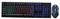 YOSADIER Clavier Souris USB Mécanique Lumineux Set Ergonomique pour Jeu Et Bureau Kit Accessoire Gaming Noir
