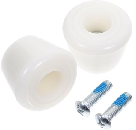 CONGARTENO Teste Freno Accessori per Pattinaggio a Rotelle in Pu Bianco per Pattini a Rotelle Set 4pezzi Antiscivolo per Equilibrio