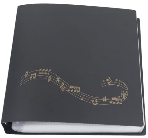 Yechiry Dossier de Partitions en Matériau PP, Classeur de Musique de Chorale avec Conception à Double Ressort, Peut Contenir jusqu'à 60 Pages, Idéal pour Stocker des Documents de Dessins de