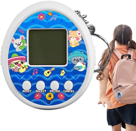 Porte-clés virtuel pour Animaux de Compagnie, Porte-clés électronique | Petite Machine de Jeu numérique pour Animaux de Compagnie, Jouet virtuel pour de - Porte-clés de Jeu numérique