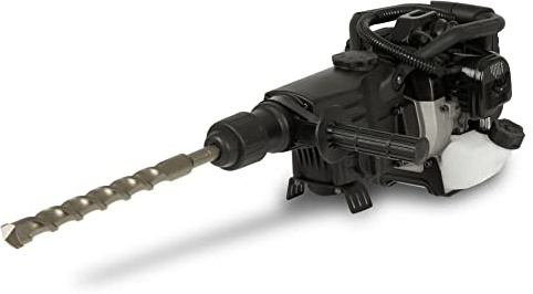 EBERTH Benzin Schlagbohrer mit 1200 Watt Leistung, 12 Joule Kerbschlagkraft und 3200 Schläge/min. Schlagfrequenz, Mobile Benzin Bohrmaschine mit Schlagfunktion, Inkl. SDS Bohrer und SDS Spitzmeißel