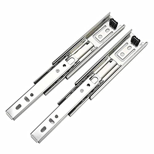FTVOGUE 2 Stück 5 Zoll Mini kurze Schublade Möbelführung Komplettauszug Küchenschrank Hardware für Schränke, Schränke