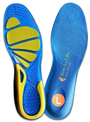 Semelles Chaussure Sécurité Gel Anti Choc Homme Femme Taille L pour Basket, Sport Randonnée, Marche, Soin Pieds, Antidérapante, Anti odeur, Pieds plat ou creux, sensible, hallux valgus