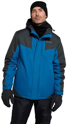 Mountain Warehouse Wattiertes Ski- und Hosen-Set für Herren - wasserabweisend, atmungsaktiv, thermisch getestet -30 °C, Schneerock - ideal für Wintersport, Sport Blau (01) X-Small