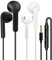 2 Pack Earphones Wired In-Ear Headphones Wired Earbuds 3.5mm Jack Noise Isolating Headset With Microphone remote contro Noise Isolating Compatible with iPhone Samsung HuaWei Android Tablets Laptops