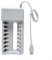 Rechargeable Battery Charger, 8 Slots, Fast Charging, AA/AAA, Cooling Holes (WHITE)