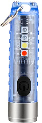 Milisten Mini Lampe Torche Led Porte-clés Rechargeable Lumière Ajustable Étanche Haute Luminosité Porte-clé Et Portable Pour Usage Extérieur