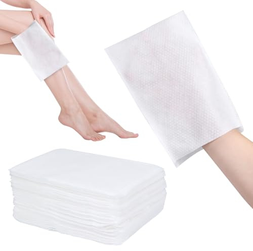 KOVSGQ Gants de Toilette jetables de qualité supérieure Gants de Toilette Ultra Doux jetables pour Adultes et bébés en Coton hygiéniques pour Soins (150)