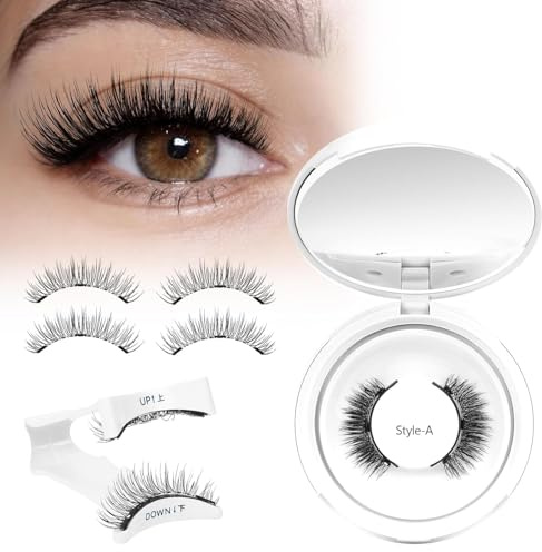 Higu Clace PestañAs MagnéTicas Con Aplicador, PestañAs Postizas Magneticas, No Requiere Pegamento Ni Removedor, Perfectas Para Principiantes Magnetic Eyelashes(Set A)