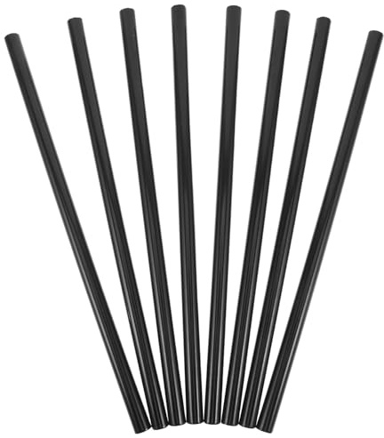 BESTYASH 8 Tubi Tondi in Ferro Nero 16Mm 40Cm per Montaggio Appendiabiti e Scarpiera Tubo Staccabile per Armadi Portatili Supporto Resistente e Regolabile per Organizzazione Camera e