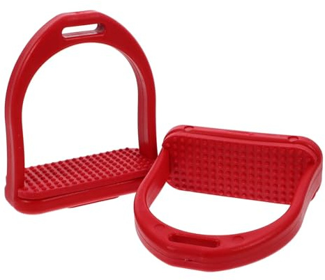 Fluxioxtna Staffe per cavalli con imbottitura in gomma antiscivolo per lunghe corse e uso esterno accessori per selle per cavalli