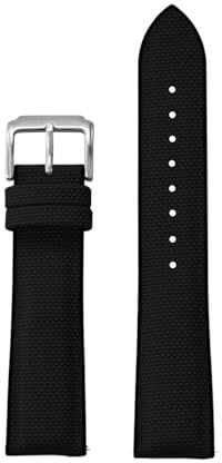 ACTINPANT 1 cinturino for orologio in tela da vela 18 mm, 19, 20, 21, 22(Black,22mm)