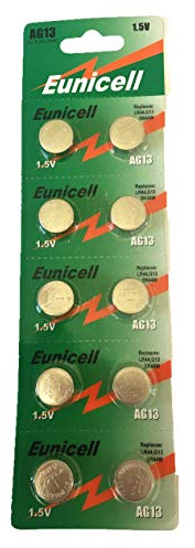 10 Pack of LR44/AG13/357 Laser Pointer Batteries
