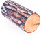 Fancy Cuscini per divano tronchi legno decorativi (pino, betulla) – cuscini decorativi - cuscino cilindrico - cuscino tubolare - cuscino lungo 40 cm - idea regali simpatici (pino)