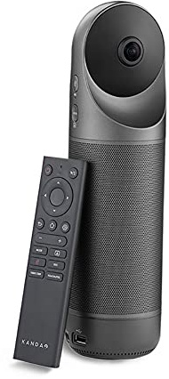 Kandao Cámara de Sala de conferencias Meeting Pro Videoconferencia Full HD 1080p, cámara de Video 360, micrófonos direccionales, Altavoz de Alta fidelidad, más Zoom óptico, Uso portátil y Transporte