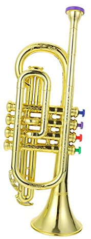 Mikinona 1stück Junge Mädchen Trompete Spielzeug Simulation Musikinstrument Modell Aus Bühne Requisiten Für Junge Mädchen Musikspielzeug Musikalischen Entwicklung