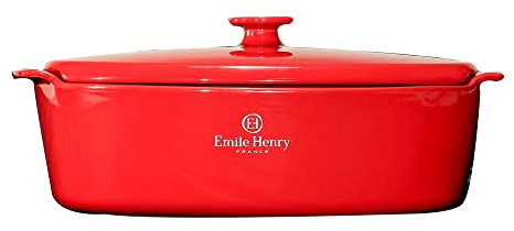 Cocotte daubière 5,8 l. en céramique rouge Grand Cru Emile Henry en exclusivité pour Tom Press - EMILE HENRY