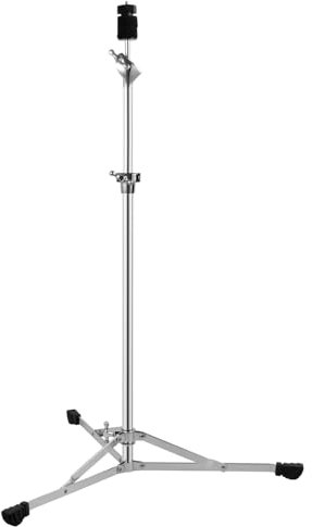 TENTOTEN Beckenständer, Galgen-Beckenständer, tragbarer Beckenständer, verstellbare Höhe 72,9 cm - 125 cm, klassischer Beckenständer mit flacher Basis, mit Gummifüßen