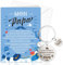 DPKOW Je t'aime Papa Porte-Clés Carte avec Enveloppe, Cadeau pour Papa Fête des Pères Carte Porte-Clés pour Papa Noël Anniversaire Cadeau Carte Meilleur papa Merci Cadeau Carte Je t'Aime Papa