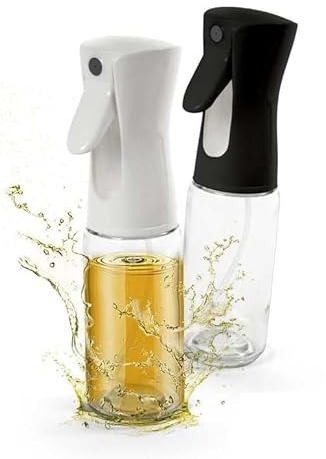 UTILISSIMI EDITACASA - Spruzzatore Olio e aceto per Friggitrice ad Aria. 200 ml Vaporizzatore da Cucina. Spray Olio Evo. Nebulizzatore Alimentare. Spruzzino per Alimenti