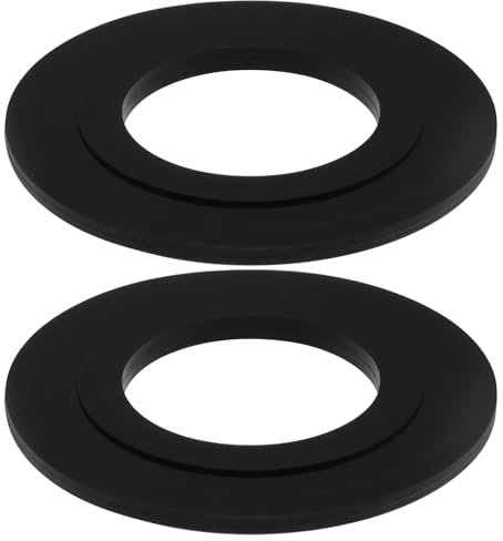 The Lord of the Tools 2 PCS Joint de Rondelle en Caoutchouc Diamètre Extérieur 54mm Diamètre Intérieur 28mm Joint de Valve de Chasse d'eau pour Valve de Chasse d'eau Réservoir Siphon de Chasse Noir
