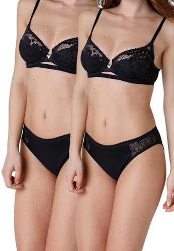 Lovable Slip da Ciclo Mestruale Flusso Abbondante Lacy Period Panties Bi-Pack Donna x2