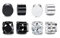 4 Paare Magnet Ohrringe Herren Magnetische Ohrringe Herren Ohrringe Magnet Herren Magnetic Earrings For Men Magnet Ohrringe Damen Magnetohrringe Magnet Ohrring Unisex Silber und Schwarz 6 mm