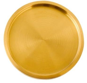 Baoblaze Plato Apilable en Acero Inoxidable para Uso en Cocina, 26 Cm de Oro, Individual
