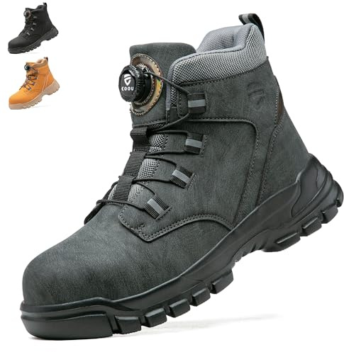 KOIFISH Chaussures de Sécurité Hommes Femmes Montante Basket de Securite