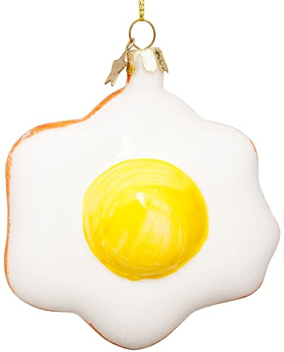 SIKORA Spiegelei besondere Weihnachtskugel Glas Christbaumschmuck Deko Figur Weihnachten Anhänger Ornament - Trend Line - BS668