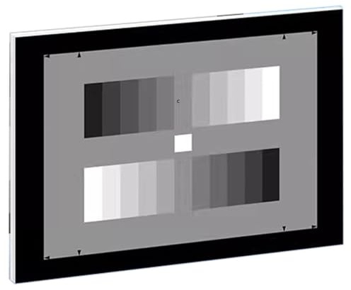 11 Phase Standard Grayscale Test for Camera, Color Calibration Test Chart, Grayscale Color Card for Camera, PVC + Photo Paper, for Digital Photo and Video, Photography Accessories.