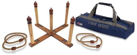 Übergames Ringwurfspiel aus ECO Holz - ein Geschicklichkeitsspiel für die ganze Familie