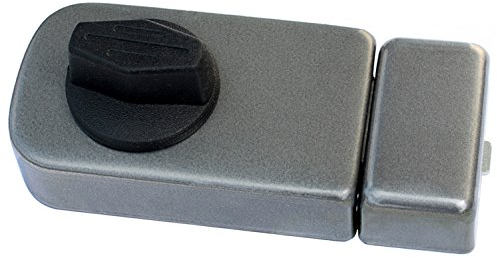 Kastenschloss Zusatzschloss Türzusatzschloss 50/60 Außenzylinder Türschloß Braun (Grau 50 ohne Zyl.)