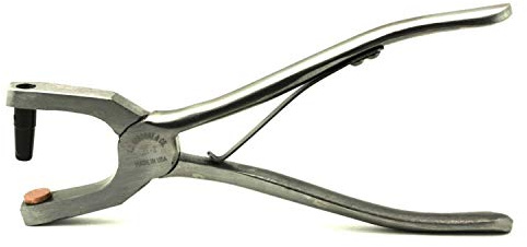 C.S. Osborne Hand Spring Punch #153, Size 000 to 10 Leather Hole Puncher (2(7/64))