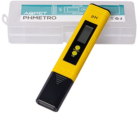 AQPET Misuratore Phmetro ATC Digitale per Acquari Piscine, Bianco