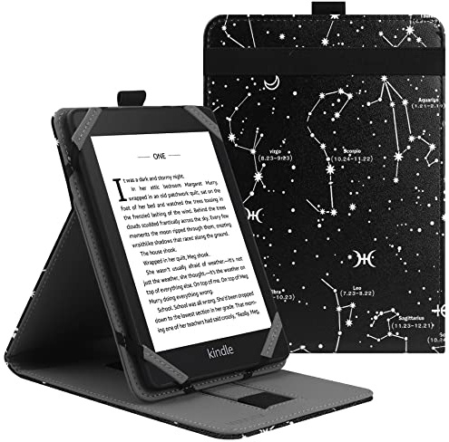 VOVIPO Universal 6 Inch kindle Paperwhite Protective Case, Folio Stand Cover for Kindle/Kobo/Tolino/Pocketbook/Sony 6 inch eReader,With Multiple Viewing Angles-Constellation
