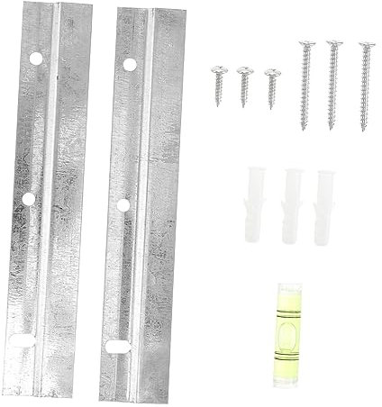 Abaodam 1 Satz Wandbehang Stollen-aufhängesystem Spiegelklampe Bilderrahmen-aufhänger French Cleat Bildaufhänger Kleiderständer Aus Metall Z-stange Klampe Eisen Einstellbar Spiegelclip