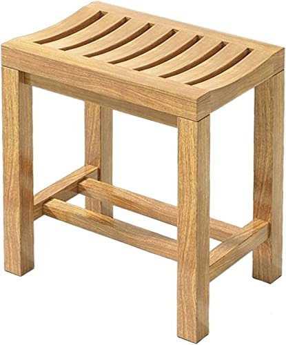 MRKU Banc de Salle de Bain Tabouret de Baignoire Douche Tabouret en Bois Siège de Douche à marches Petit Repose-Pieds Banc Support pour Plantes Tabourets rustiques en Bois de pêche pour Salon