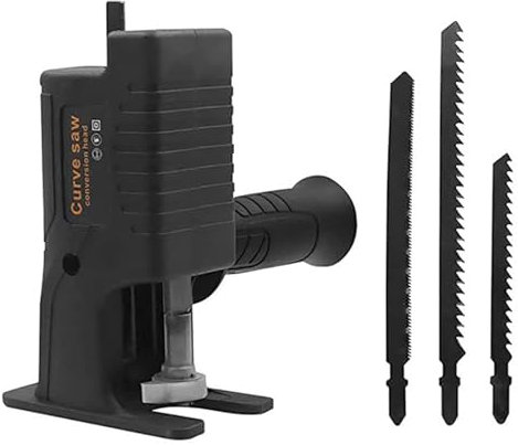 Adaptateur de sciage alternatif pour perceuse électrique, kit d'accessoires de sciage alternatif avec poignée ergonomique noire