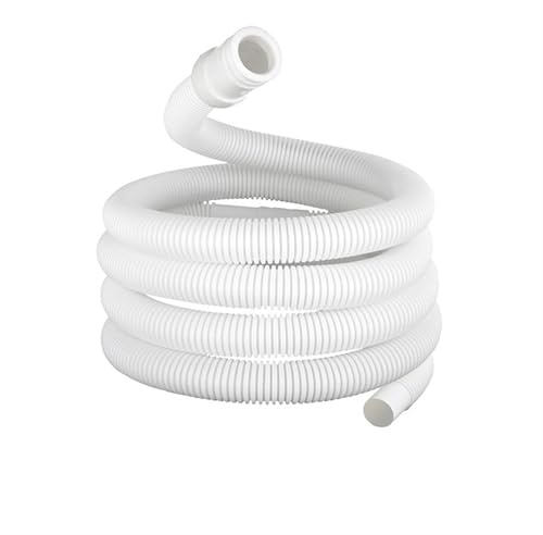 Avloppsslang, Tvättmaskinsslang 15 mm x 16 mm Vit avloppsslang for luftkonditionering eller tvättmaskin Inloppsrör VVS-slangar(2 Meter)