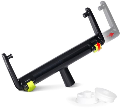 Rodillo de pintura ajustable 23-56 cm, para grandes superficies como techos, paredes y suelos, con escala y cierre rápido, interfaz de rosca universal de 3/4 pulgadas