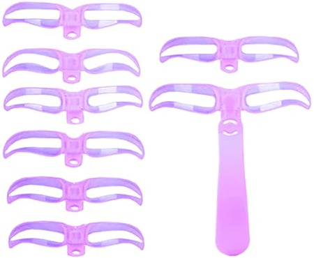 Zuasdvnk Pochoirs à Sourcils pour Modelage | Ensemble De Modelage Réutilisable Avec Huit Styles | Gabarits De Modelage Réutilisables Et Portables Pour Voyage Usage Quotidien Soirée Rendez-Vous