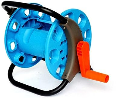 Happyyami Chariot Enrouleur de Tuyau d'Arrosage 25M Portable Support de Rangement d'Eau Plastique PE Solide Facile à Installer pour Jardinage