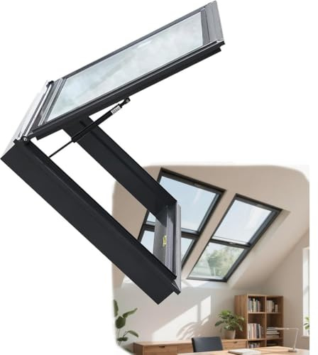 Tragaluces Y Ventanas para Tejados, Claraboya Cubierta,Universal De Tragaluz A Prueba De Lluvia,Claraboya De Techo Sellada para Sótano,Trampilla De Techo Resistente A La Intemperie,50x50cm