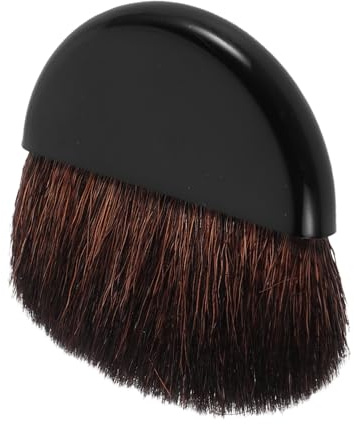 HOOWIFFY Brocha para Rubor Pequeña de Nailon, Pincel Plano de 5 Cm Portátil para Maquillaje de Mejillas y Polvos, Adecuado para Viajes y Retoques Rápidos