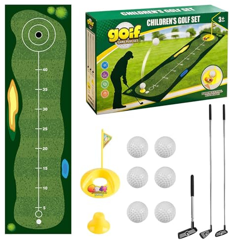 Kindergolfset – Outdoor Gartenspiel Set |Sportliches Lernspielzeug | Frühe Golf Trainingsausrüstung, Motorikförderndes Freizeitspiel, Spielerisches Aktivitätsgerät Von Vorschulalter Nutzung Für Park G